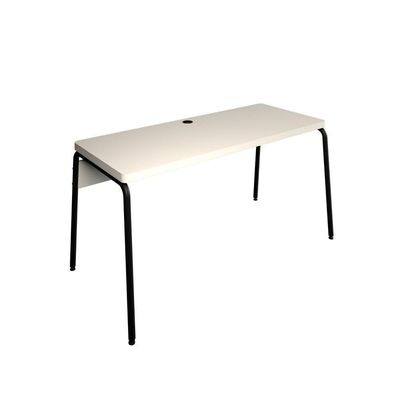 Mesa Orgânica Diretor Cantos Arredondados Round 150cm Est.preta