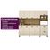 Armário de Cozinha Compacta Toronto 10 Portas 2 Gavetas MDF Freijó Vanilla