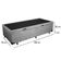Cama Box Baú Solteiro Suede Mega Cama Cinza 88x188x45cm