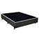 Cama Box Casal Sintético Mega Cama Cinza 138x188x42cm