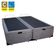 Cama Box Baú Casal Bipartido Suede Mega Cama Cinza 138x188x45cm