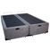 Cama Box Baú Casal Bipartido Suede Mega Cama Cinza 138x188x45cm