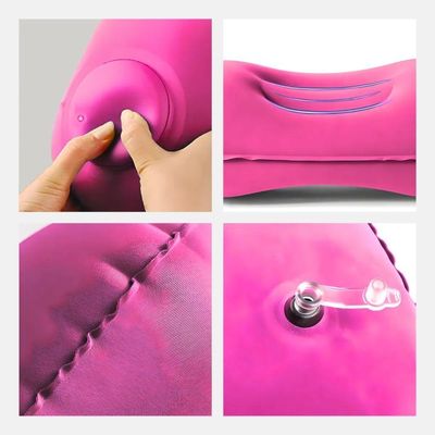 Travesseiro Almofada De Viagem Inflável E Portátil -travesseiro Inflável Ergonômico Para Alívio E Praticidade (rosa)