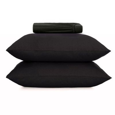Jogo De Cama Queen Altenburg 3 Peças Malha Fio Penteado Preto Primitivo