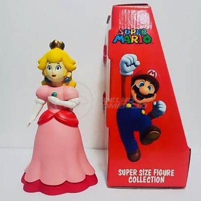 Boneco Princesa Peach Toadstool Super Size 23Cm - Mario