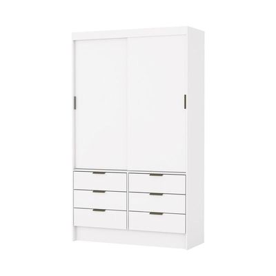 Guarda Roupa 6 Gavetas 2 Portas De Correr Sunset-grand Line
