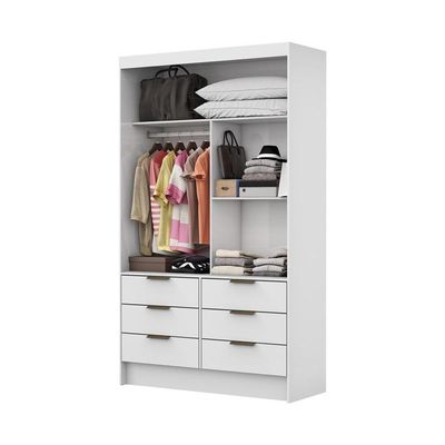 Guarda Roupa 6 Gavetas 2 Portas De Correr Sunset-grand Line