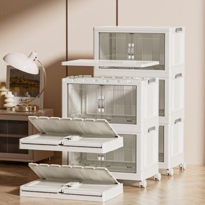 Armario 6 Portas 3 Andares Dobravel Organizador Multiuso