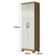 Armário Multiuso 2 Portas New 2000192 Atacama Off White Com Pés Preto - Aramóveis