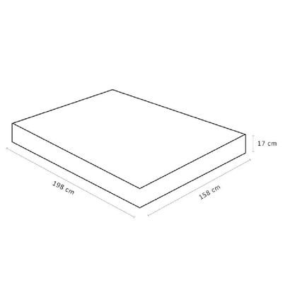 Colchão De Espuma Queen Size D45 158x198x17cm - 1041526471 - Ortobom