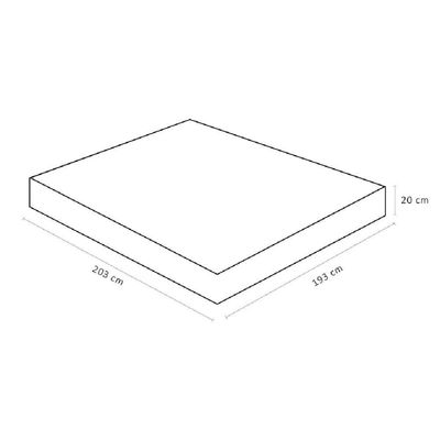 Colchão De Espuma Super King Light D45 193x203x20cm - 1041528422 - Ortobom