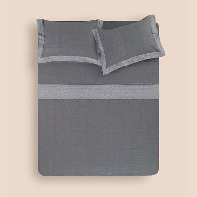 Jogo De Cama King Altenburg Haus Chambray De Algodão Spectro Cinza