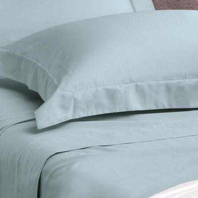 Jogo De Cama Casal 4 Peças Altenburg Algodão Lux 200 Fios Azul Etienne