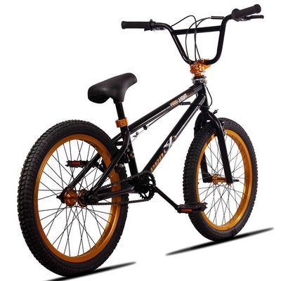 Bicicleta Aro 20 Bmx U-brake Rotor K7 Cog 9 Freedom P03 Preto E Dourado - D'rossi