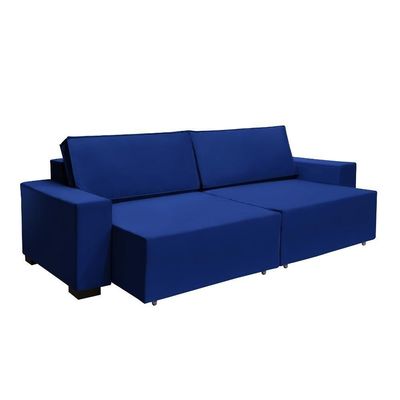 Sofá Dallas 3.10m Retrátil - Azul