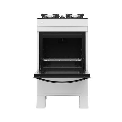 Fogão 4 Bocas A Gás Premium Glass Realce CR228 Branco Bivolt