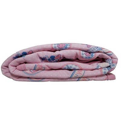 Edredom Kazzavip Baby Malha Berço Americano 100% Algodão Toque Macio Rosa