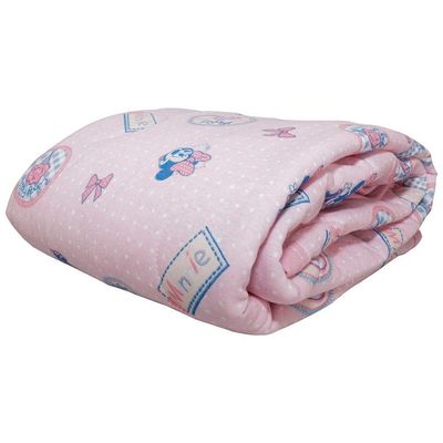 Edredom Kazzavip Baby Malha Berço Americano 100% Algodão Toque Macio Rosa