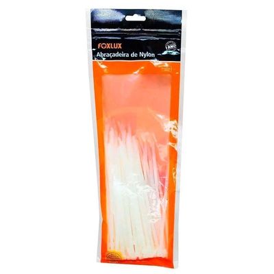 Abraçadeira De Nylon Foxlux 200x4.8mm Branca 100un