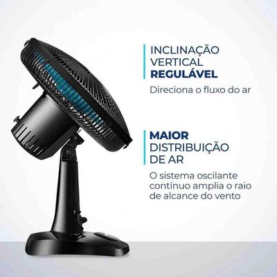 Ventilador De Mesa Mondial Super Power Vsp30 Azul 220V