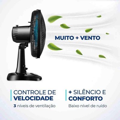 Ventilador De Mesa Mondial Super Power Vsp30 Azul 220V