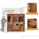 Guarda Roupa Casal Connor Mdf 3 Portas 4 Gavetas Com Espelho Naturalle/off White