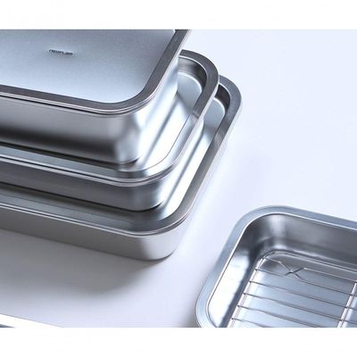 Vat - Assadeira Cuba Gastronômica Em Aço Inoxidável - Grande 3,20 L - Neoflam Prata Sem Voltagem