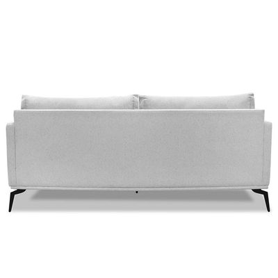 Sofá 2 Lugares 160cm Pés De Metal Vecchia S06 Linho Grigio - Mpozenato