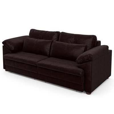 Sofá Retrátil 3 Lugares Para Sala 250cm Dijon Couro Bordô S07 - Mpozenato