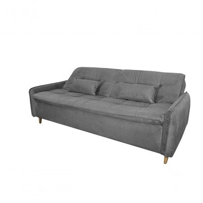 Sofá Cama Casal Reclinável Donna - Cinza Light