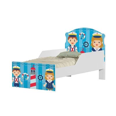 Mini Cama Capitão Marinhos Meninos Com Colchão