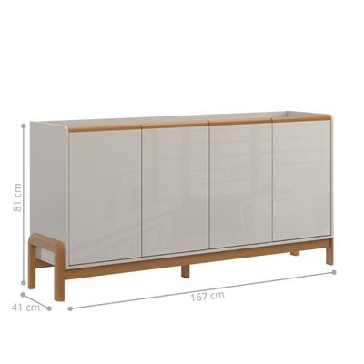 Aparador Buffet Franca Off White-jequitiba
