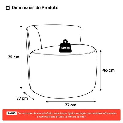 Kit Sofá E Poltrona Orgânica Living Bob Com Almofadas Bouclê Off White - Desk Design