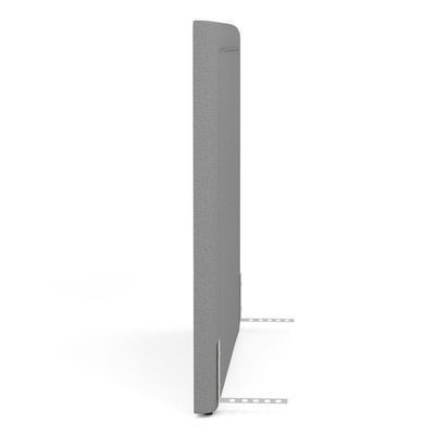 Cabeceira Cama Box Queen Size Alba 160cm Com Frame Linho Cinza - Desk Design