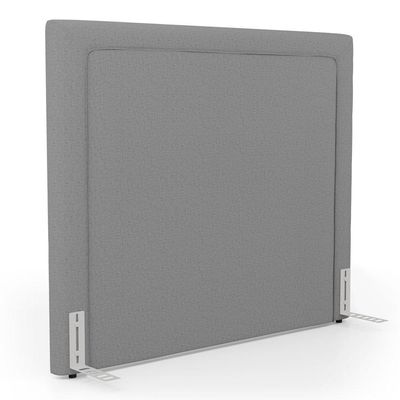 Cabeceira Cama Box Queen Size Alba 160cm Com Frame Linho Cinza - Desk Design