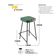 Kit 02 Banquetas Médias Para Cozinha Vik Estofada Couríssimo Verde - Desk Design