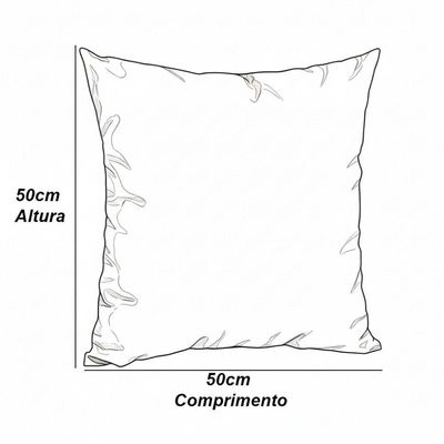 Almofadas Para Sofá Cheias Decorativas, Impermeáveis Trama Grafite