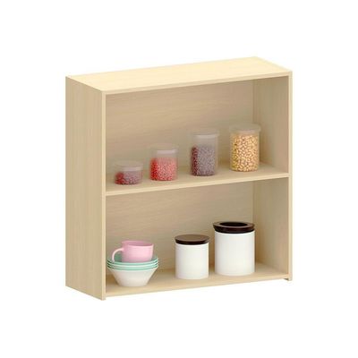 Armário Aéreo 100% Mdf 2 Portas 80cm Aura Luciane Móveis Carvalho/cinza Cristal