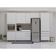 Cozinha Modulada Compacta 5 Peças Com Tampo Art Luciane Móve Pátina-cinza Cristal