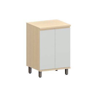 Balcão De Cozinha 100% Mdf 2 Pts 60cm Aura Luciane Móveis Carvalho/cinza Cristal