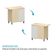 Balcão De Cozinha Canto Reto 100% Mdf 1 Porta 95cm Aura Luci Carvalho/cinza Cristal
