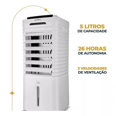 Climatizador De Ar Britânia 4 Em 1 Autonomia De 26h BCL05A 110V