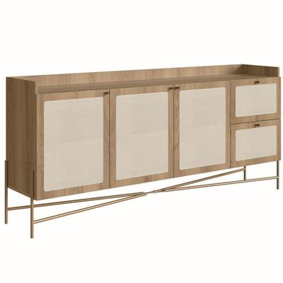 Balcão Buffet 183cm Com Pés De Metálicos Oslo - Hanover