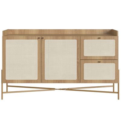 Balcão Buffet 139cm Pés Metálicos Oslo - Hanover