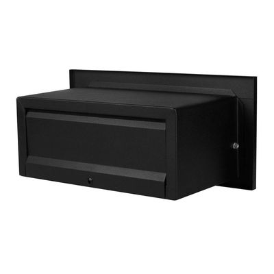 Caixa De Correio Carta Brow Preto Fosco Moderna