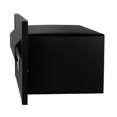 Caixa De Correio Carta Brow Preto Fosco Moderna