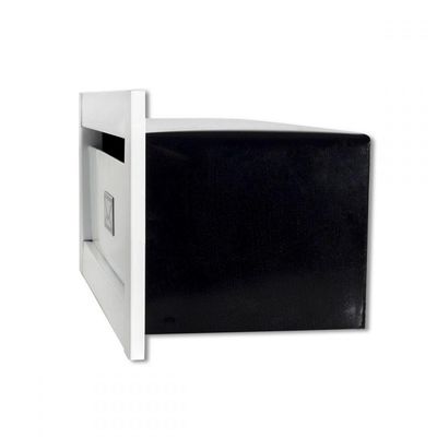 Caixa Correio Techinox Carta Luxo Linear Branca Fosca 23 Cm Profundidade Pintura De Alta Resistência
