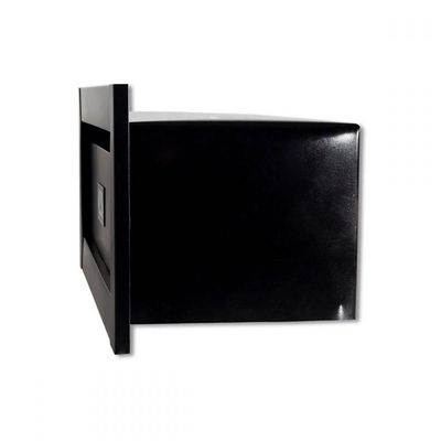 Caixa Correio Techinox Carta Luxo Linear Preta Fosca 25 Profundidade