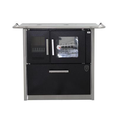 Fogão A Lenha Eclipse Direito Preto Chapa Aluminio N2