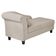 Recamier Diva França 1,60m Suede Bege - Inova Decor